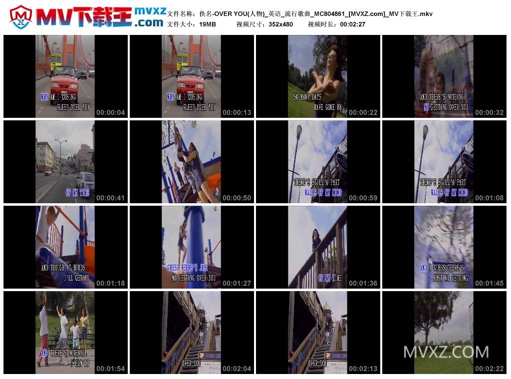 佚名-OVER YOU(人物)_英语_流行歌曲_MC804861